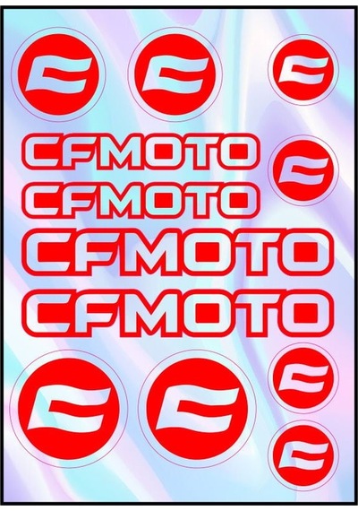 Motosiklet Cfmoto Uyumlu Hologram Çoklu Sticker 2 Diğer