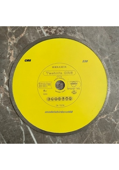Samedia Cr6 Pro 230mm Porselen Granit Kesme Elması Seramik Kesici Germany