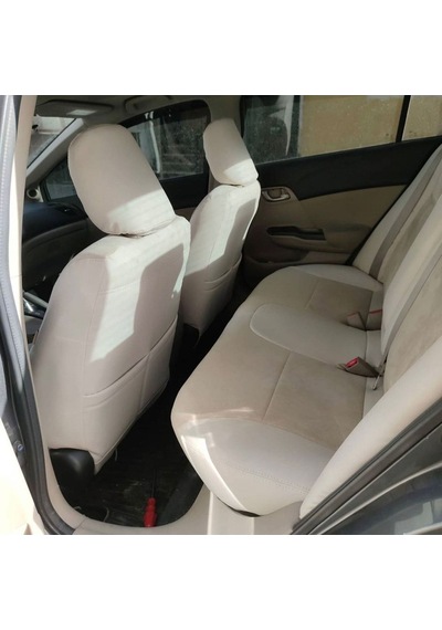 Honda Fd7 Uyumlu Arka Sırt Kolcaklı Model Krem Taytüyü Krem Deri Karışımı