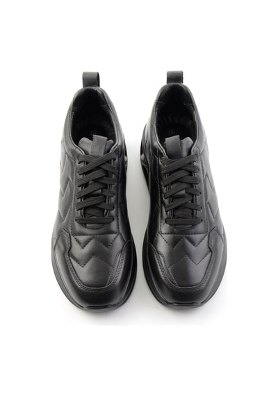 Bambi Siyah Napa Hakiki Deri Erkek Sneaker E01774033343