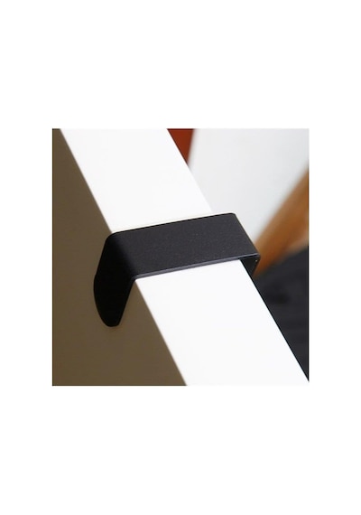 Metal Modern Desenli Çok Amaçlı Metal Kapı Arkası Askılığı Siyah Çok Renkli