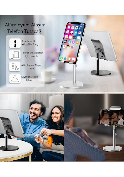 Mühlen Be095 Ayarlanabilir Ergonomik Alüminyum Telefon Ve Tablet Standı