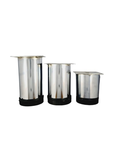60 Lık 15 Cm Krom Metal Yuvarlak Ayak 4 Adet