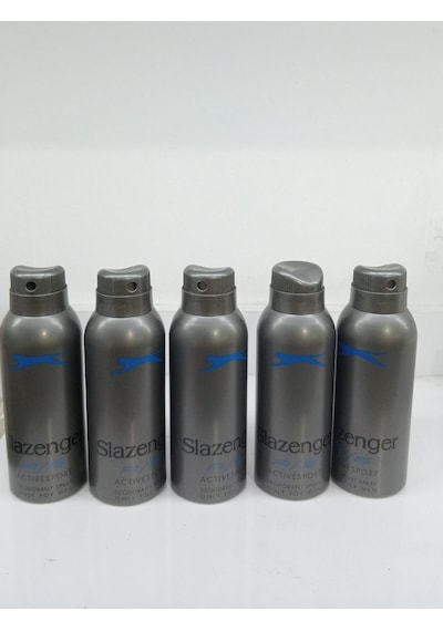 Slazenger Active Sport Mavi Erkek Sprey Deodorant 5 x 150 ML