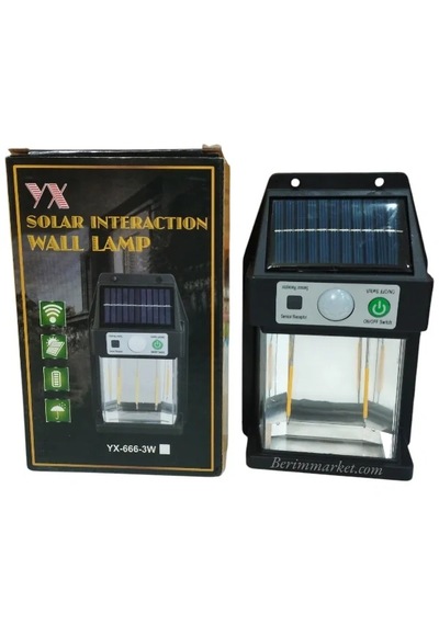 Güneş Enerjili Duvar Lambası Yx-666 3w 4801