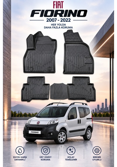 Fiat Fiorino 2007+ Aracınıza Özel Üretim Havuzlu Paspas Takımı A+ -mod-