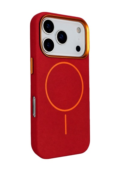 Joko Apple Apple iPhone Uyumlu 18 Pro Max Luno Deri Magsafe Kapak - Bordo Çok Renkli