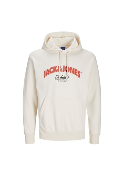 Jack & Jones Erkek Kapşonlu Sweet T-shirt 12262919 Beyaz