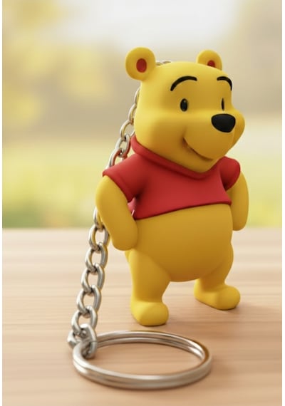 Tatlı Ayı Winnie The Pooh Anahtarlık 3d Baskı - Pla Malzeme