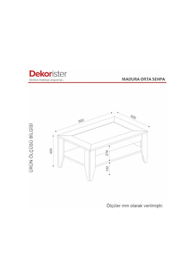 Dekorister Madura Orta Sehpa Safir - Hazeran