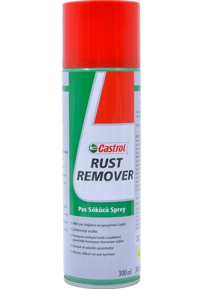 Castrol Rust Remover Mos2 Katkılı Pas Sökücü Ve Gevşetici Sprey 300 Ml