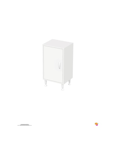 Söke 50 Cm Çok Amaçlı Kapaklı 3 Raflı 4 Bölmeli Komidin Dolap 50 Cm