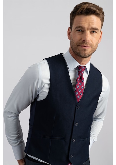 Tudors Slim Fit Dar Kesim Düz Cepli Erkek Yelek-3351