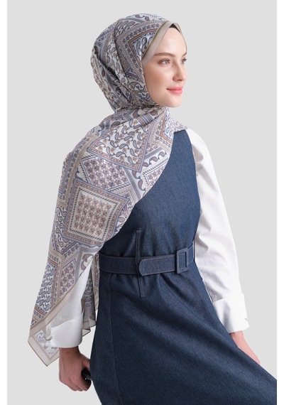 Armine Elegance Pamuk - İpek Şal As464 Vizon