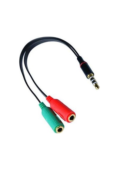 Kulaklık Mikrofon Birleştirici Aparat 3.5Mm Headphone Mic Audio 1