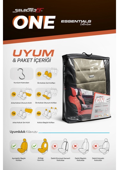 Selectedfit One Design Universal Oto Koltuk Kılıfı 19072401