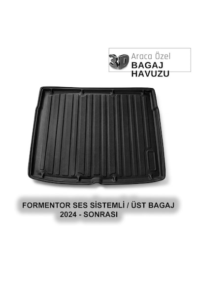 Formentor Ses Sistemli / Üst Kademe 24+ 3d Araca Özel 3d Bagaj Havuzu