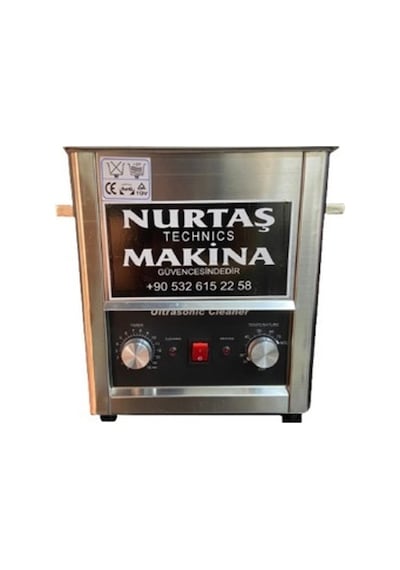 4 Lt Manuel Ultrasonic Yıkama Makinası Gri