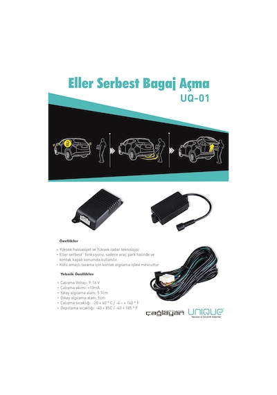 Unıque ® Eller Serbest Bagaj Açma Sistemi