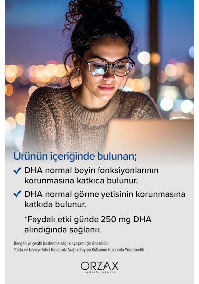 Ocean Dha Bitkisel Omega 3 30 Kapsül X 2 Adet