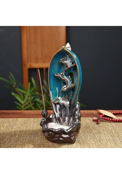Şelale Tasarımlı Geri Akışlı Tütsülük 22*12*10*Cm - Tütsü Hediyel (501854845)
