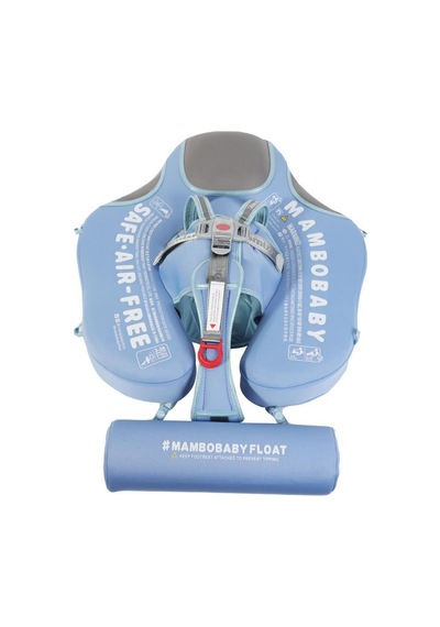 Mambobaby Yüzme Simidi - Classic Blue, Emniyetli, Gölgelikli Ve Ayak Destekli