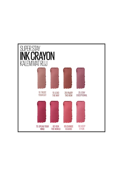 Maybelline New York Süper Stay Ink Crayon Kalem Mat Ruj 20 Enjoy The View