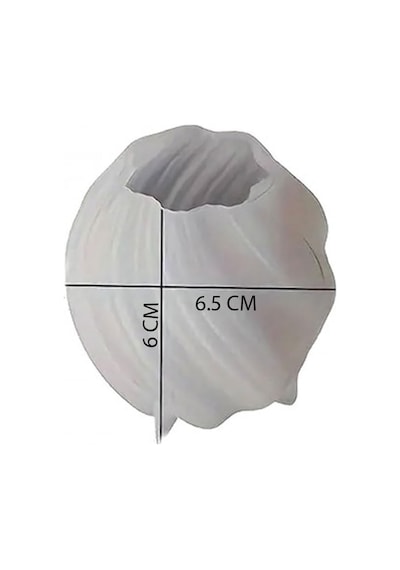 Silikon Mum 3d Küçük Boy Dönen Sütun Geometrik Dalgalı Sabun Beton Ve Taş Tozu Kalıbı Diğer