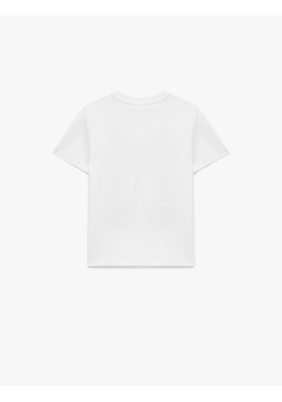 Koton Baskılı Beyaz Erkek Çocuk T-shirt 6skb10054tk Beyaz
