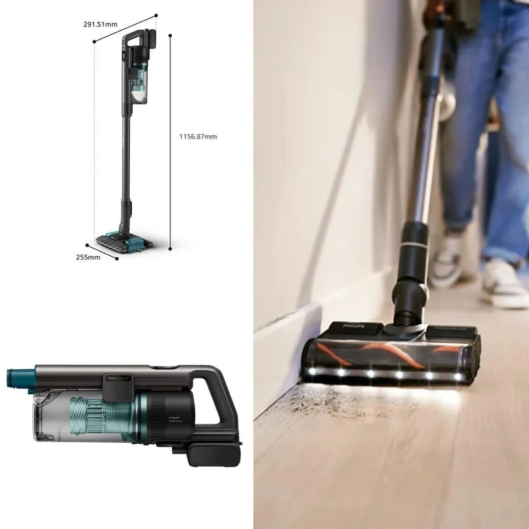 Philips 8000 Serisi Aqua XC8154/10 Silme Özellikli Kablosuz Şarjlı Dik Süpürge