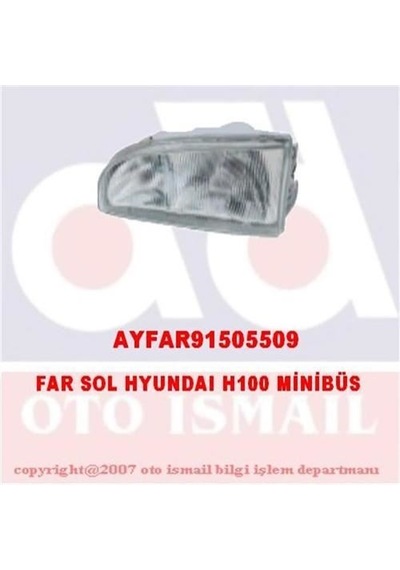 AYFAR 505509 FAR SOL H100 MINIBÜS 96-08