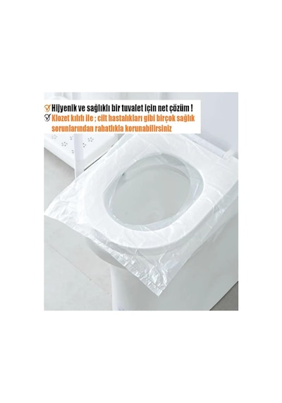 Yıldızhane Şeffaf Klozet Kapak Kılıfı Naylon Klozet Kapak Örtüsü 50 Adet Tyck5bl0cn172614563068320 Diğer