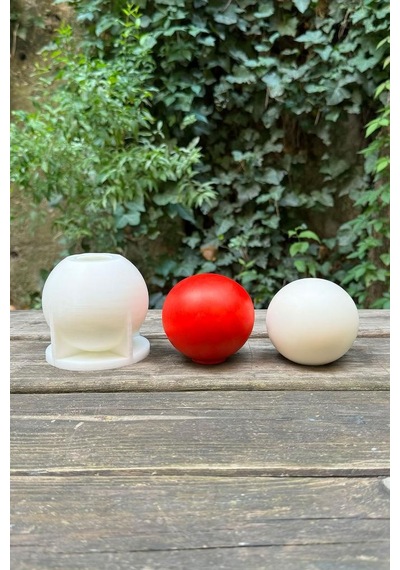 Rufus Concept Küre 8cm Çap Silikon Mum Kalıbı