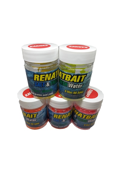 Renatbait Deniz Tatlı Su Levrek Çupra Alabalık Silikon Yem 6 Mm