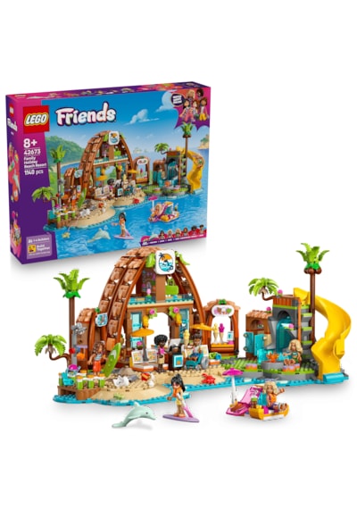 LEGO® Friends Aile Tatil Köyü 42673 - 8 Yaş ve Üzeri Çocuklar için Deniz Hayvanları İçeren Yaratıcı Oyuncak Yapım Seti (1140)