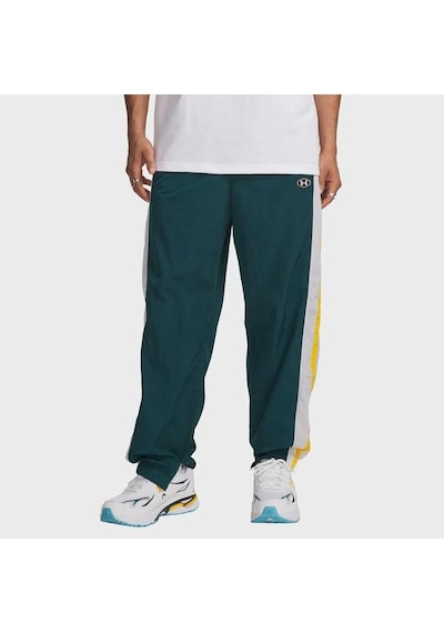 Under Armour Icon Woven Track Erkek Yeşil Polo Yaka Tişört