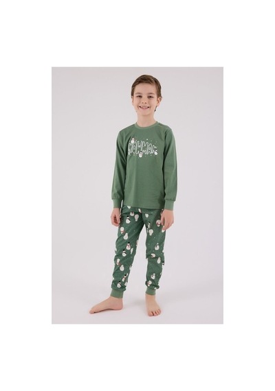 Rolypoly Erkek Çocuk Yeşil Pijama Takımı Yesıl/4-5yas Lacivert