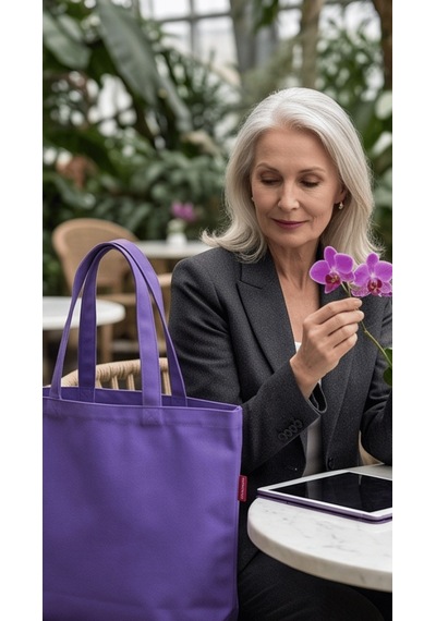 Baghashtag Mellow 340 Violet Tote Bez Çanta Mor