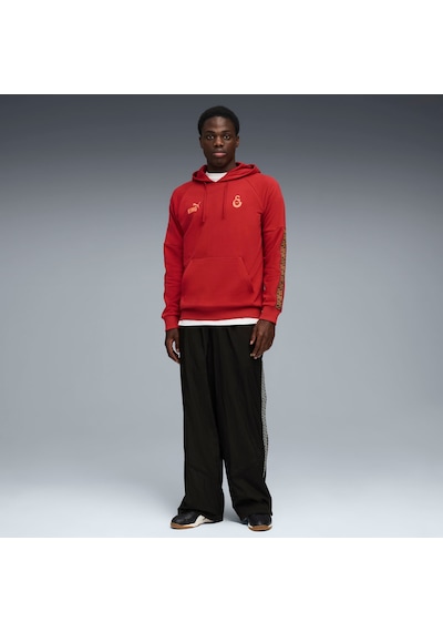 Puma Galatasaray Kıng Erkek Kapüşonlu Sweatshırt 782935 01 Kırmızı