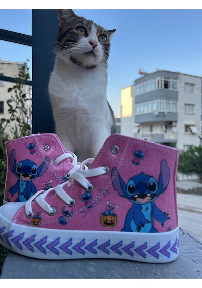 Scarpe Magiche Stich Pembe Ayakkabı 31-35 Numara Arası Işıksızdır Pembe