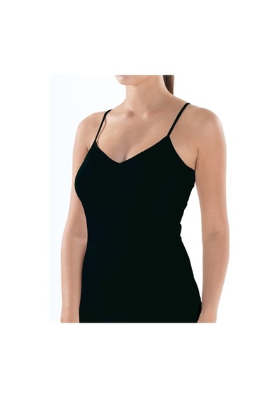 Blackspade Kadın Atlet Aura Satin 1403 - Siyah