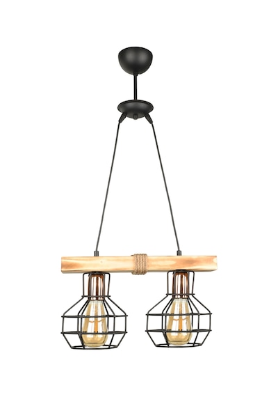 Begüsa Lumenia 2.li Ahşap Avize Açık Renk Naturel
