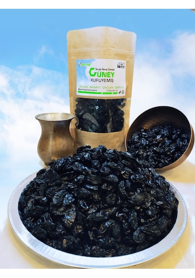 Gaziantep Güney Kuruyemiş Duble Siyah Çekirdekli Üzüm Kurusu 1 KG