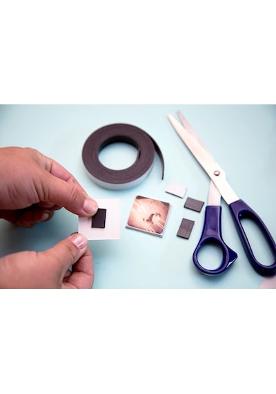 2 Metre 12Mm Şerit Magnet Mıknatıs, Arkası Yapışkanlı