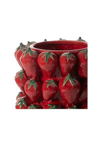 Mudo Home Strawberry Vazo 27x27x40cm Kırmızı
