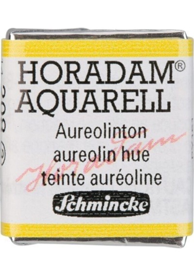 Schmincke : Horadam Aquarell Artist Sulu Boya : Yarım Tablet : Seri 3 208 Aureolin Modern