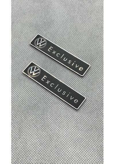 Volkswagen Uyumlu Exclusive 2 Adet Çamurluk Amblem
