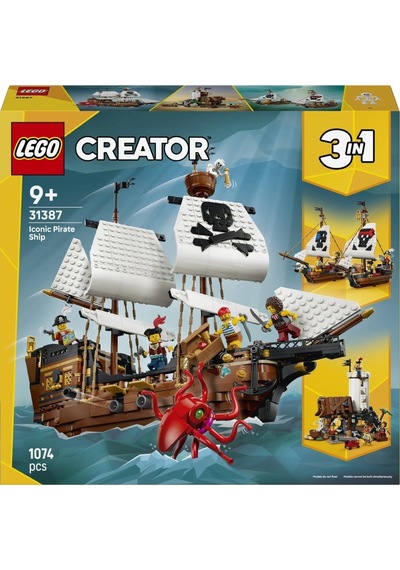 Lego 31387 Creator 3 Ü 1 Arada İkonik Korsan Gemisi