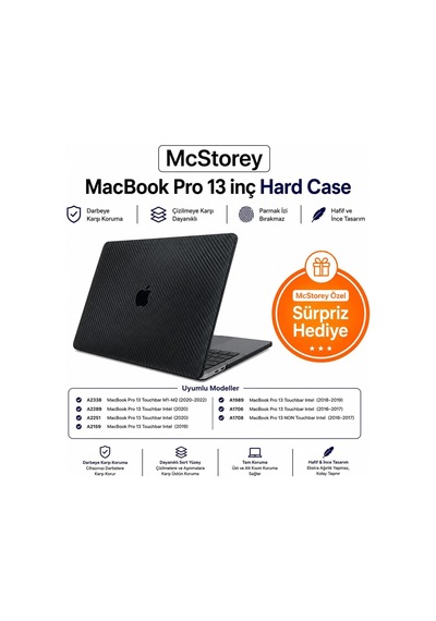 Macbook Pro 13 Karbon Fiber Desenli Kılıf A1706 A1708 A1989 A2159 A2251 A2289 A2338 M1 M2 Uyumlu İnce Hafif Sert Kılıf Koruyucu Kapak Siyah Belirtilmemiş Macbook Pro 13 Karbon Fiber Desenli Kılıf A1706 A1708 A1989 A2159 A2251 A2289 A2338 M1 M2 Uyumlu İnce Hafif Sert Kılıf Koruyucu Kapak Siyah Belirtilmemiş