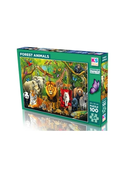 Ks Games Puzzle Forest Animals 100 Parça